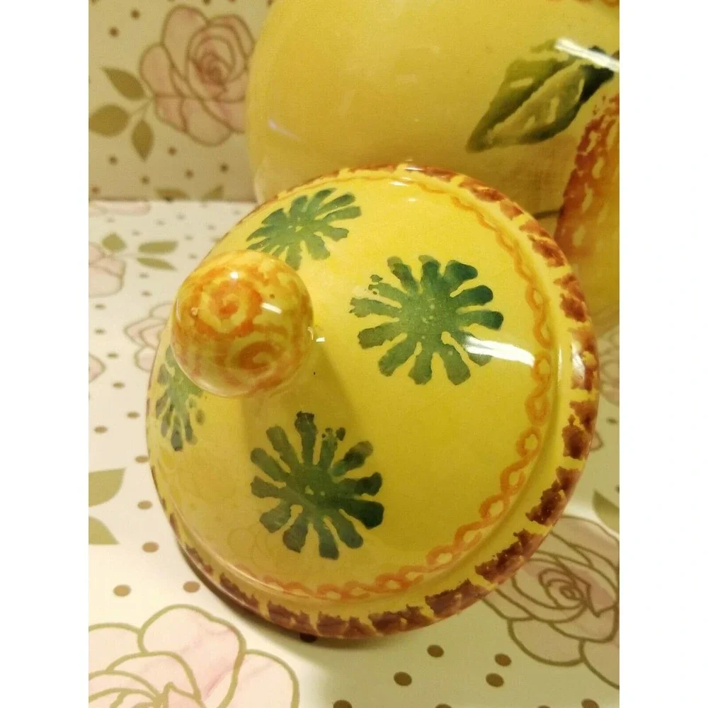 🍪Golden Harvest Cookie Jar Ceramic Canister